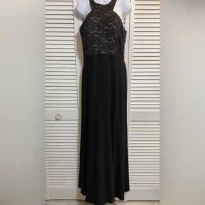 NW Nightway Lace and Sequin Halter Top Dress!